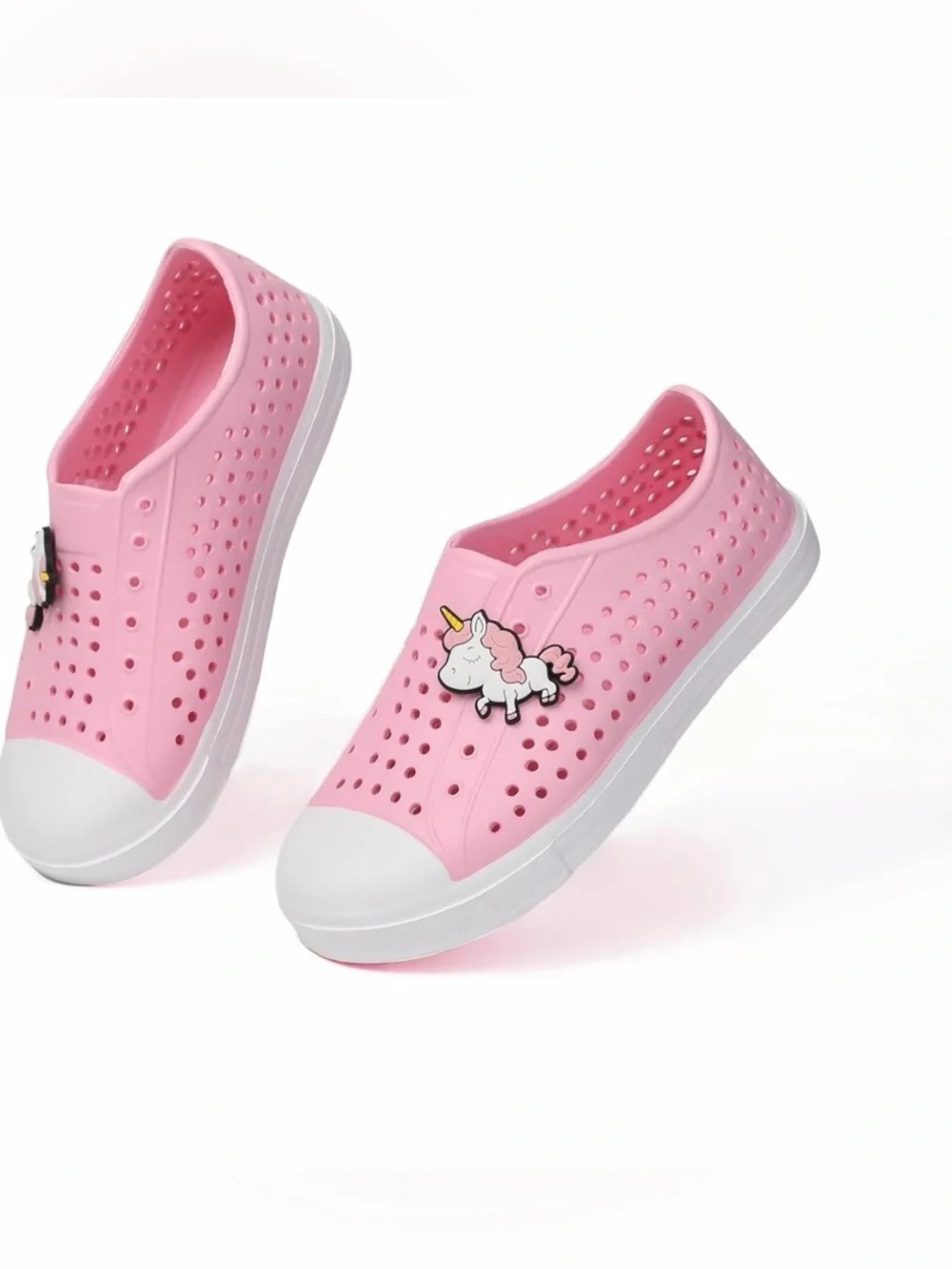 Racqua Kids Pink Unicorn Slip-On Water Shoes